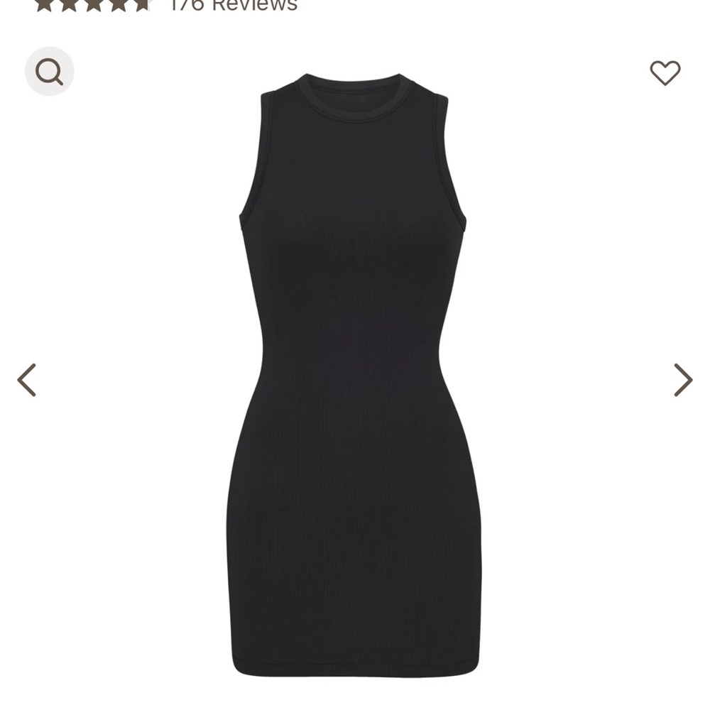 Skims cotton rib tank dress.